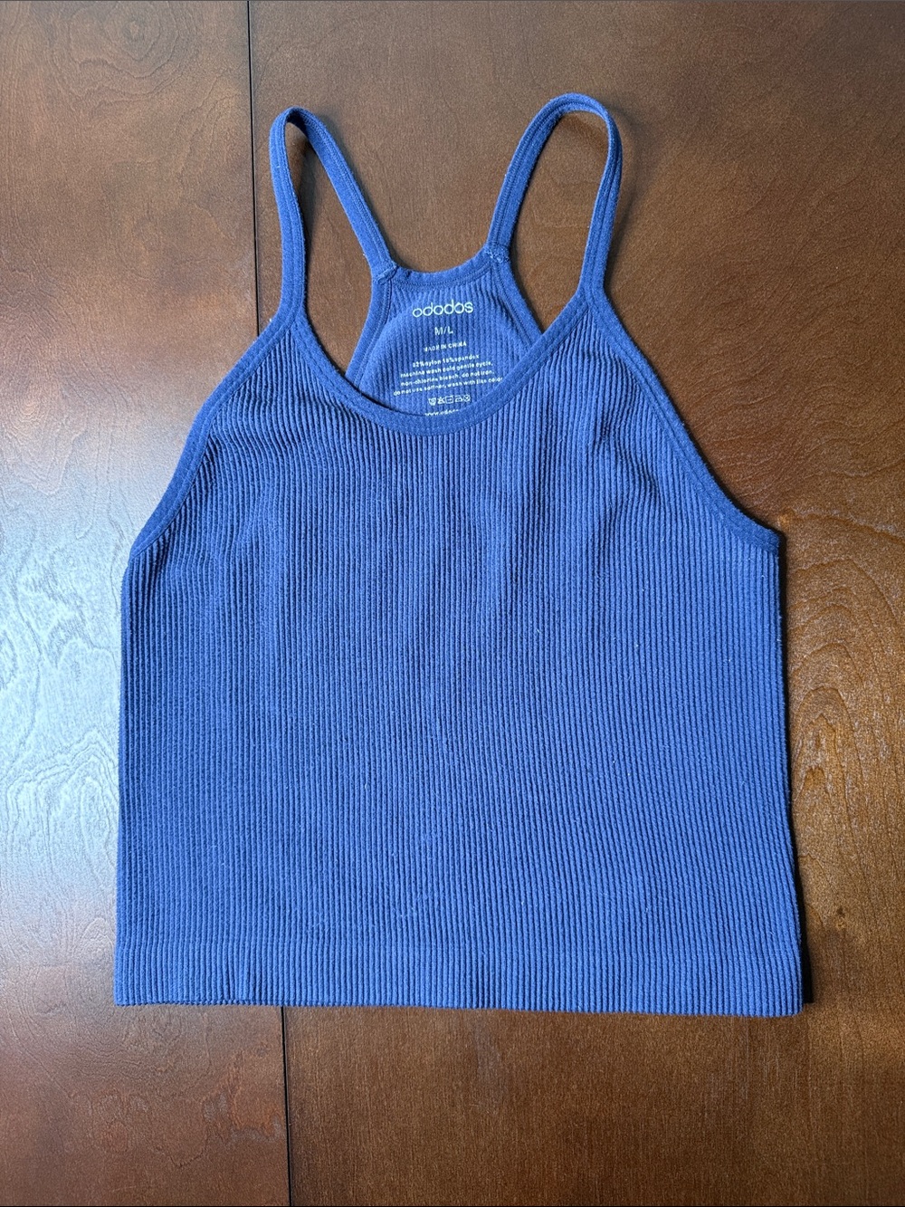 Blue Ododos Women's Ribbed Cami - Medium/Large